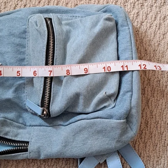 Guess Mini Denim Backpack, Light Blue - Picture 7 of 10